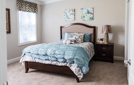 Azalea Park model home bedroom